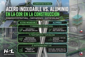 Acero Inoxidable vs. Aluminio en la Construcción: Rendimiento Estructural, Mantenimiento y Sustentabilidad